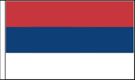 Serbia Table Flags